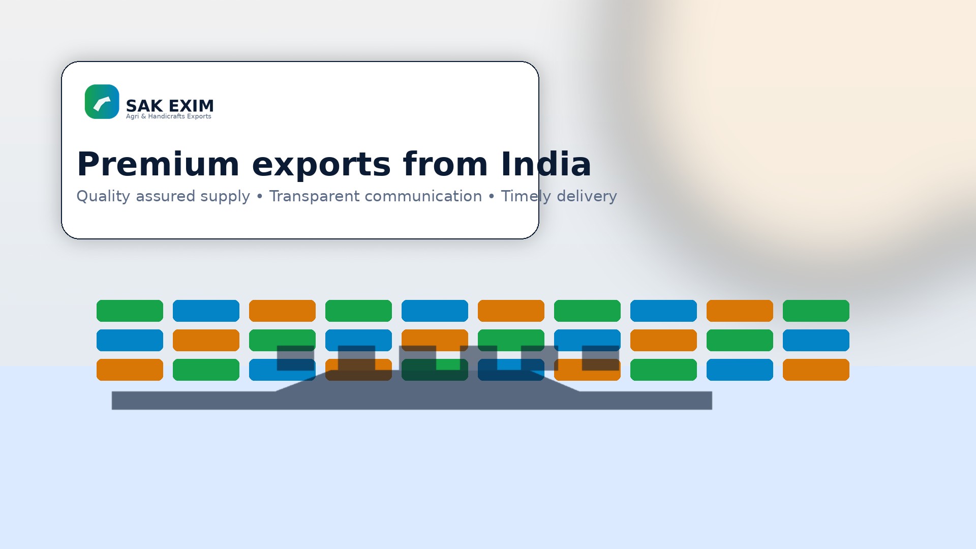 Global logistics shipping containers port